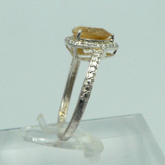 Sz 9 Genuine Brazilian Citrine (Trl) Ring NWOT - Picture 2 of 5